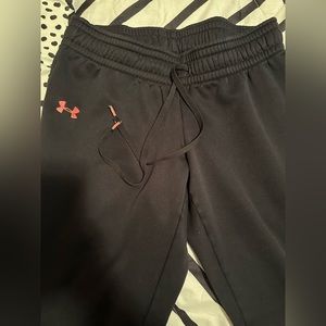 Under Armour breast cancer awareness sweat pants.